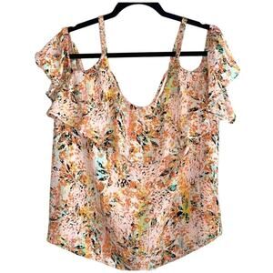 APT‎ 9 Women's Cold Shoulder Relaxed Fit Blouse Sz XXL